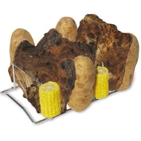 KING KOOKER Rib and Potato Rack, Chrome 8RPR